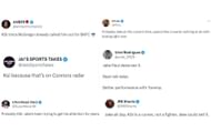 Fan reaction to tweet regarding boxing match.